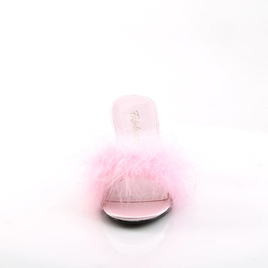 Mules Amour-03, satin rose - Fabulicious