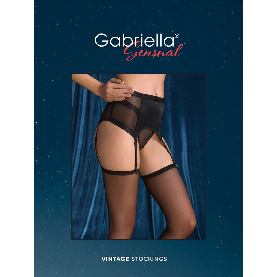 Bas voile pour porte-jarretelles Vintage - Gabriella
