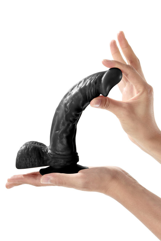 Gode ventouse réaliste 23 cm Real Bruce, noir - Real Body
