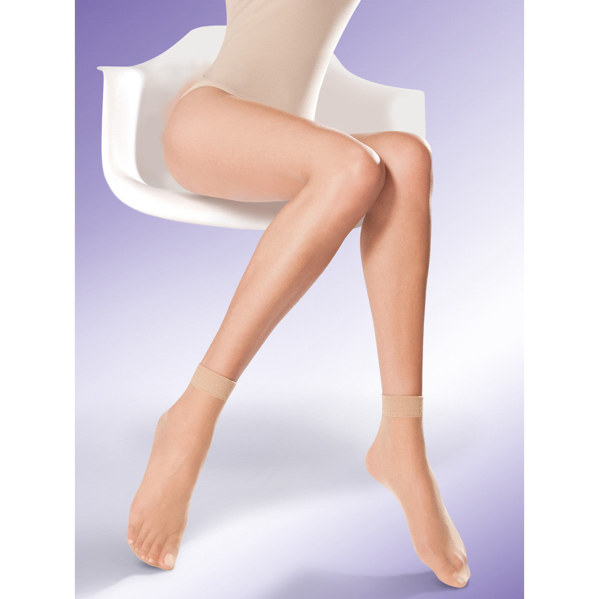 Lot de 2 paires de socquettes, beige - Gabriella