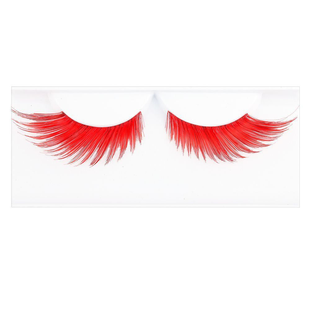 Faux cils extra-longs volume théâtral, rouge - Glamour Eyez