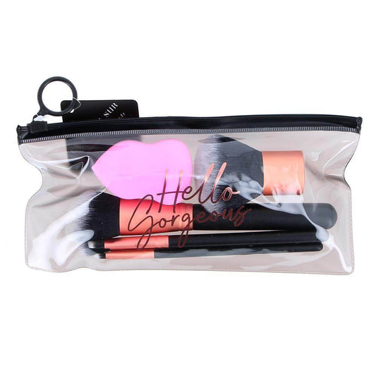Trousse 5 pinceaux + éponge Hello Gorgeous - BYS