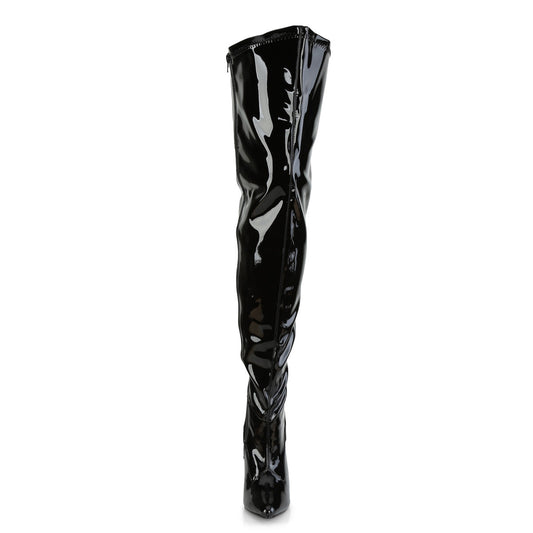 Cuissardes Seduce-3000WC, noir verni - Pleaser