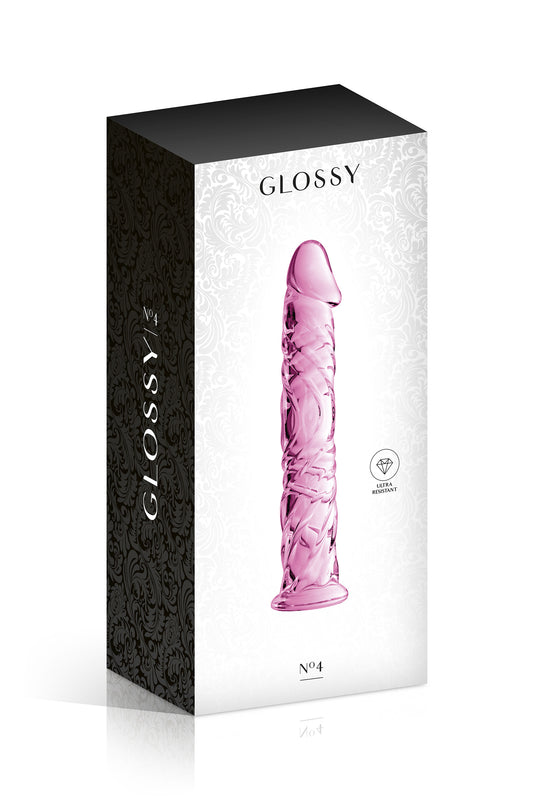 Gode réaliste en verre N°4, rose - Glossy Toys