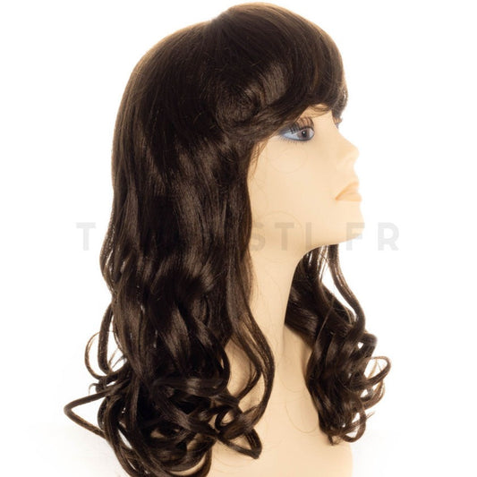 Perruque Catherine, châtain - Sepia