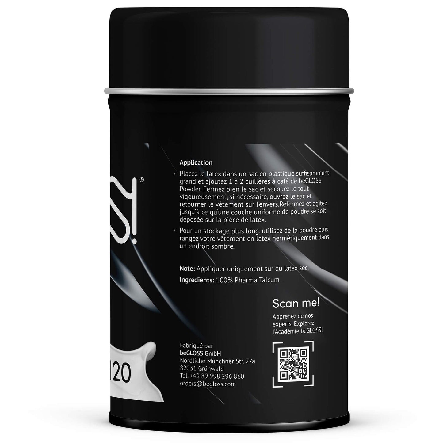 Talc poudre beGLOSS, 120 g - beGLOSS