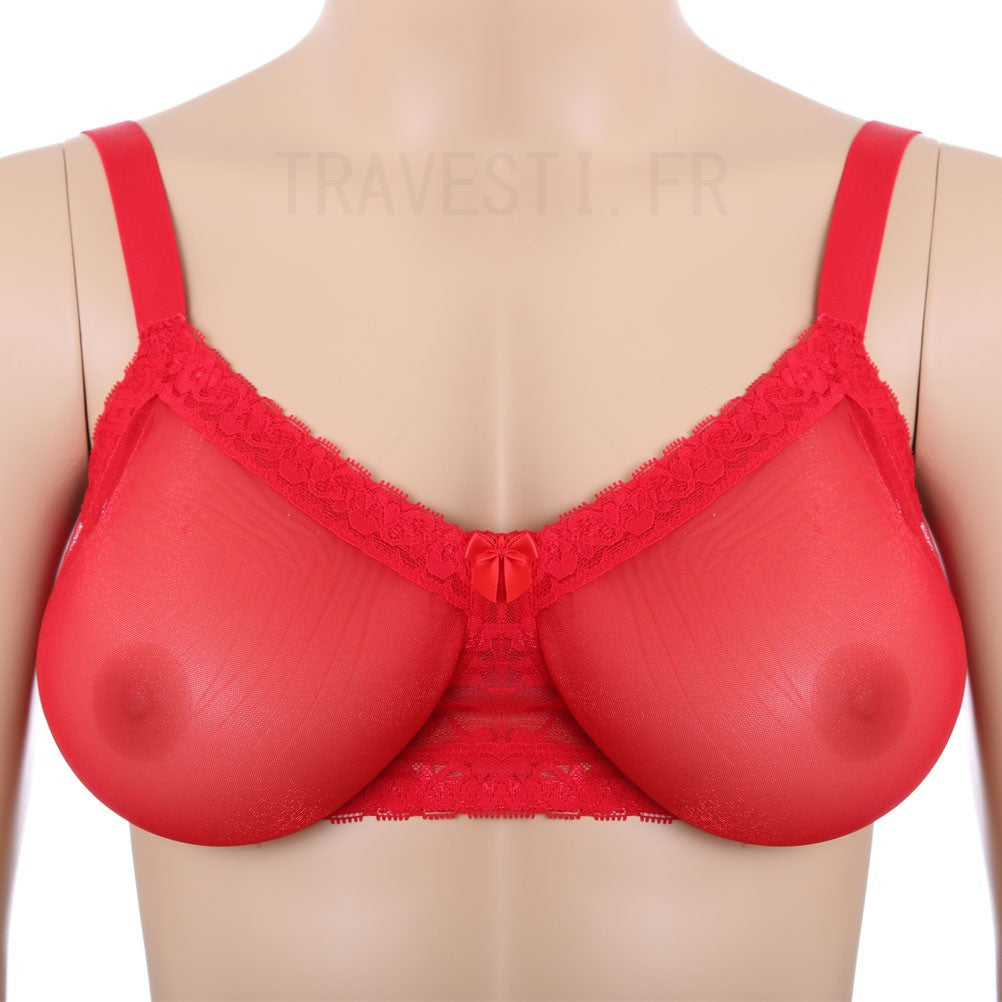 Soutien-gorge pour faux seins Pocket Bra, rouge