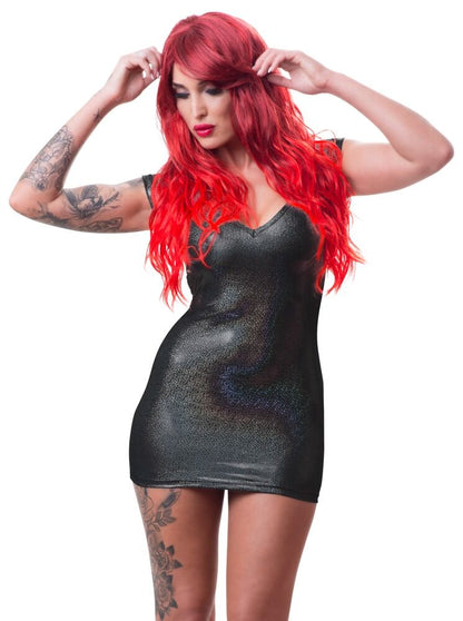 Perruque longue et bouclée, rouge - Cottelli Accessoires