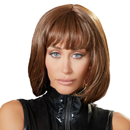 Perruque bob, châtain - Cottelli Accessoires
