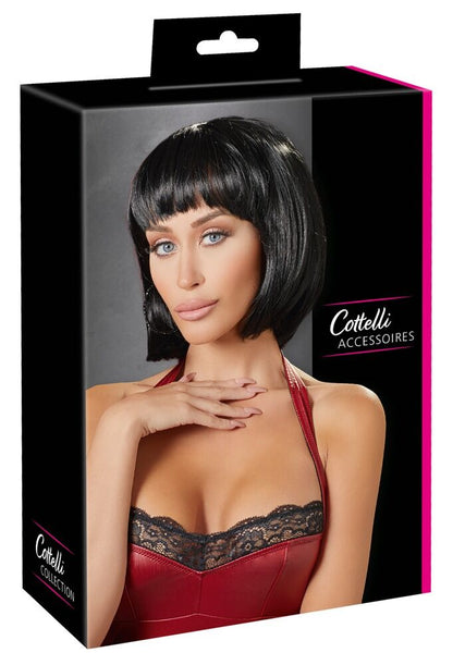 Perruque coupe carré, noir - Cottelli Accessoires