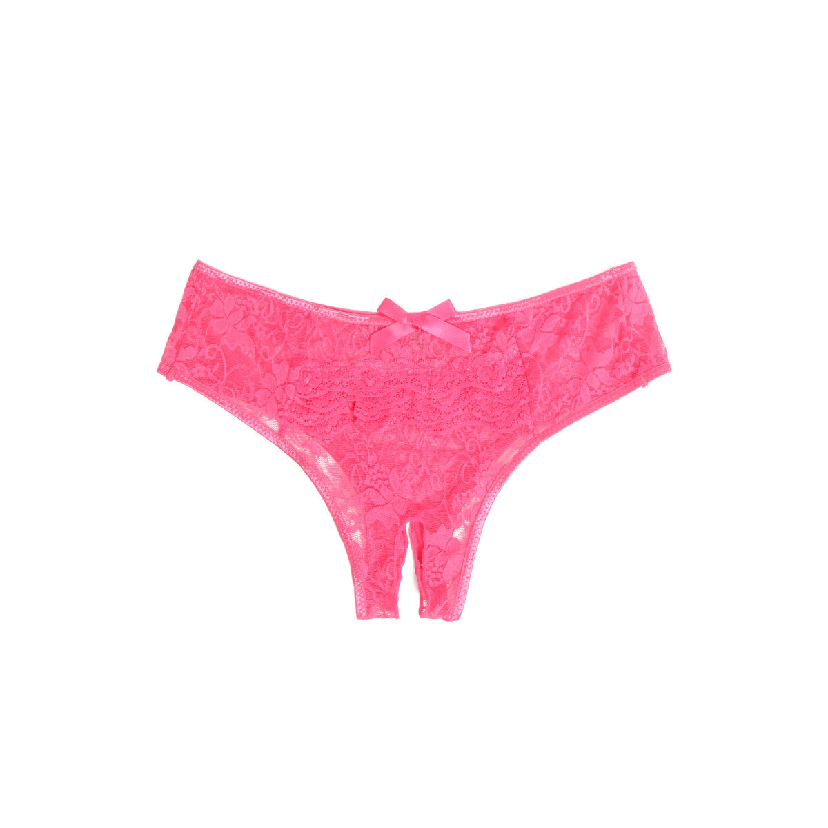 Culotte en dentelle ouverte, rose - Paris Hollywood