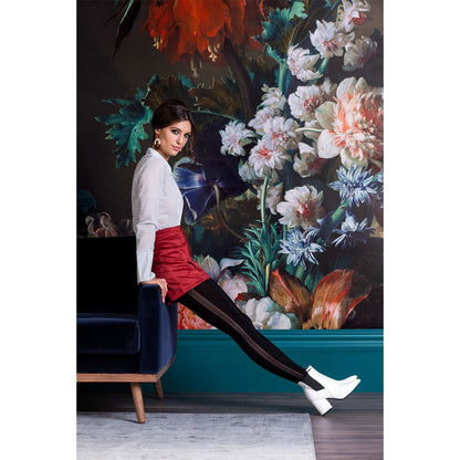 Collants opaques à bandes verticales Adele - Gabriella