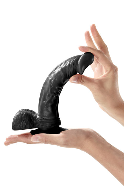 Gode ventouse réaliste 23 cm Real Bruce, noir - Real Body