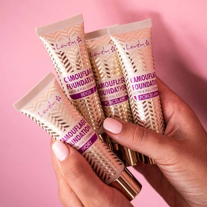 Fond de teint mat et couvrant Camouflage, beige doré - Lovely