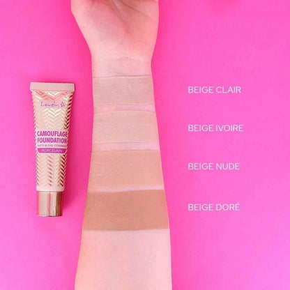 Fond de teint mat et couvrant Camouflage, beige doré - Lovely