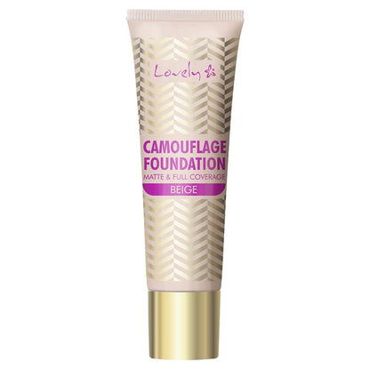 Fond de teint mat et couvrant Camouflage, beige doré - Lovely