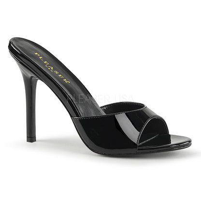 Mules Classique-01, noir verni - Pleaser