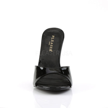 Mules Classique-01, noir verni - Pleaser