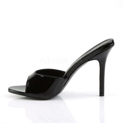 Mules Classique-01, noir verni - Pleaser