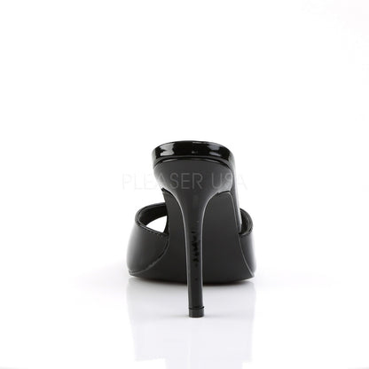Mules Classique-01, noir verni - Pleaser