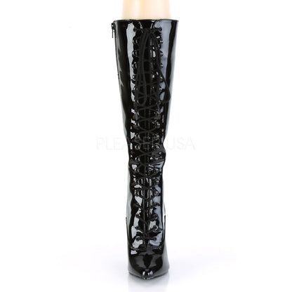 Bottes Seduce-2020, noir verni - Pleaser