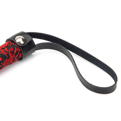 Martinet en simili cuir Tang, noir et rouge - Correct Me