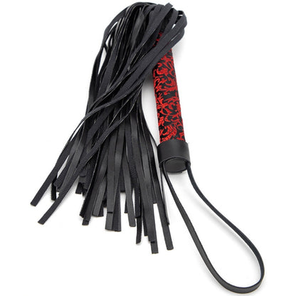 Martinet en simili cuir Tang, noir et rouge - Correct Me