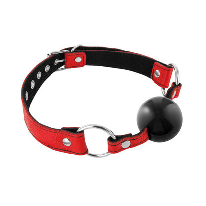 Baillon en cuir Silence Stick Rouge - Bondage Passion Baillon en cuir Silence Stick Rouge - Bondage Passion