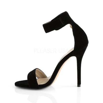 Sandales Amuse-10, velours noir - Pleaser