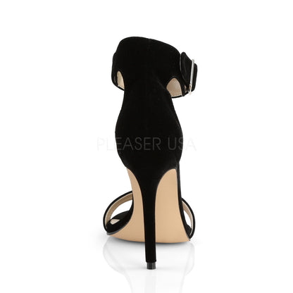 Sandales Amuse-10, velours noir - Pleaser