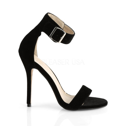 Sandales Amuse-10, velours noir - Pleaser