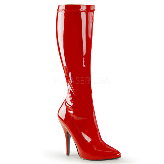 Bottes Seduce-2000, rouge verni - Pleaser