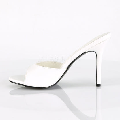 Mules Classique-01, blanc mat - Pleaser