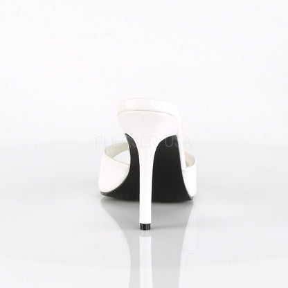 Mules Classique-01, blanc mat - Pleaser