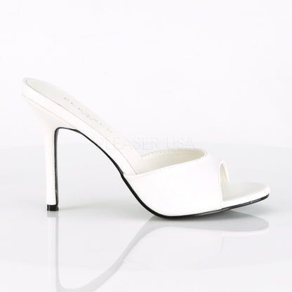 Mules Classique-01, blanc mat - Pleaser