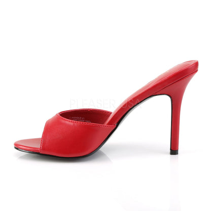 Mules Classique-01, rouge mat - Pleaser
