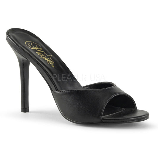 Mules Classique-01, noir mat - Pleaser