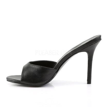 Mules Classique-01, noir mat - Pleaser