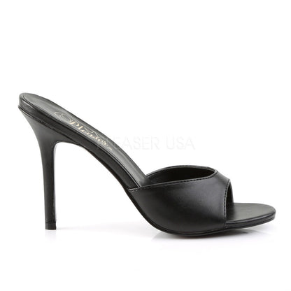 Mules Classique-01, noir mat - Pleaser