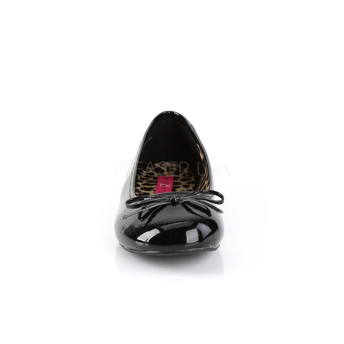 Ballerines Anna-01, noir verni - Pleaser