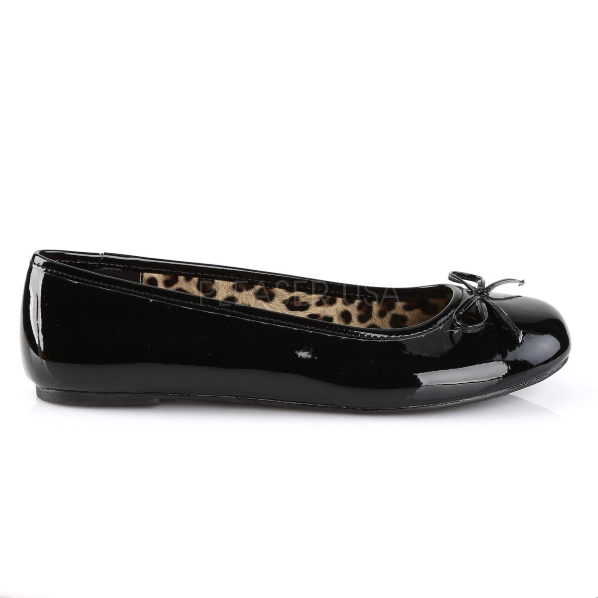 Ballerines Anna-01, noir verni - Pleaser