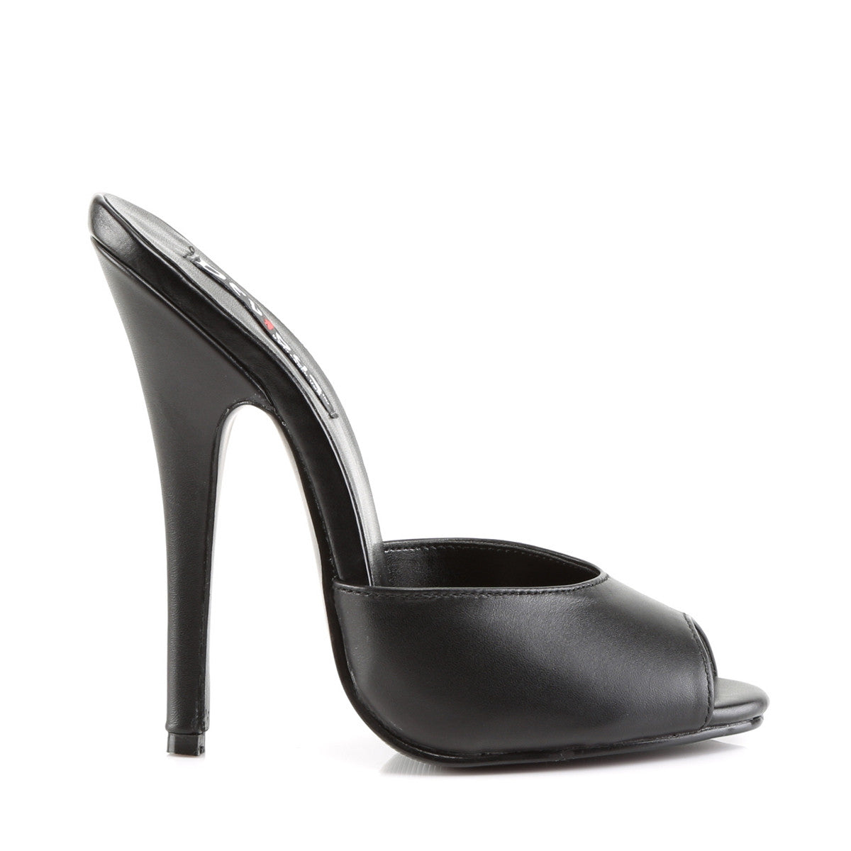 Mules Domina-101, cuir noir - Devious