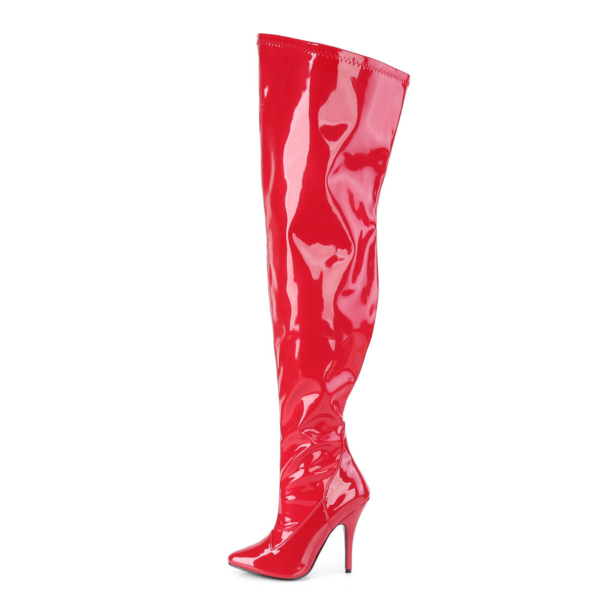 Cuissardes Seduce-3000WC, rouge verni - Pleaser