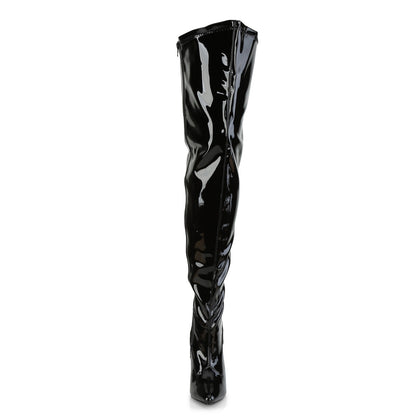 Cuissardes Seduce-3000WC, noir verni - Pleaser