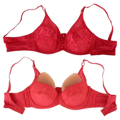 Soutien-gorge à poches pour prothèses mammaire Brace, rouge - CrossGearX