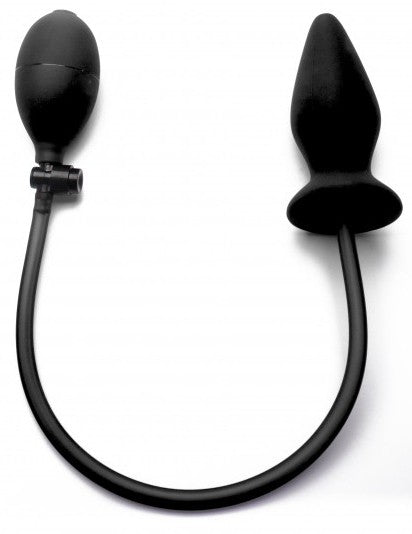 Plug gonflable en silicone, noir - Ouch!