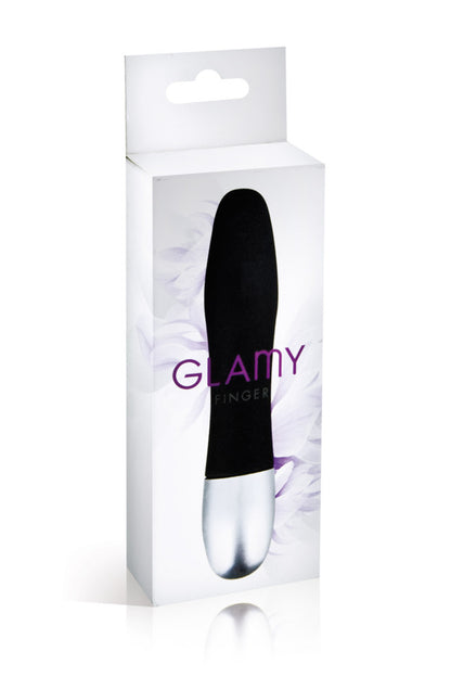 Mini-vibromasseur Finger, noir - Glamy
