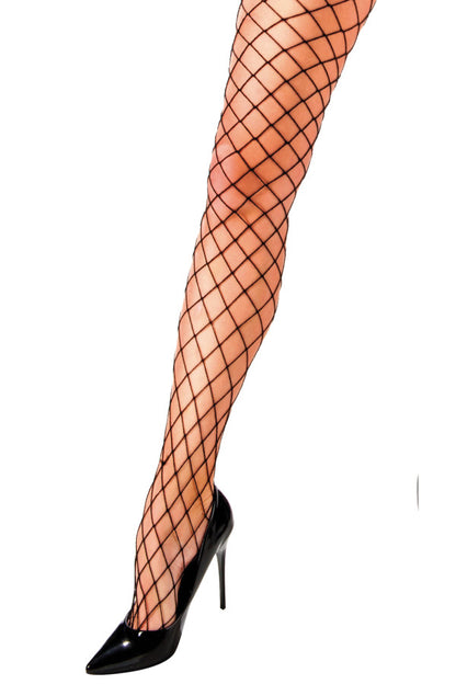 Collants à résille large Ginna, noir - Anne Dalès