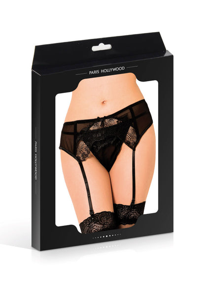 Porte-jarretelles et string, noir - Paris Hollywood