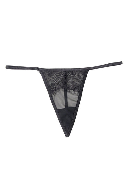 Porte-jarretelles et string, noir - Paris Hollywood